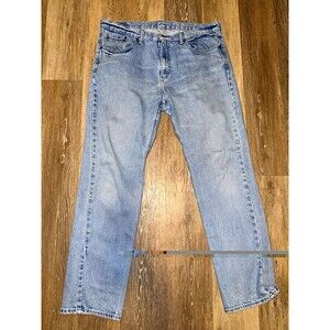 Levi's 541 Men's Blue Light Wash Straight Regular Fit Denim Jeans 34x32. SKU-82